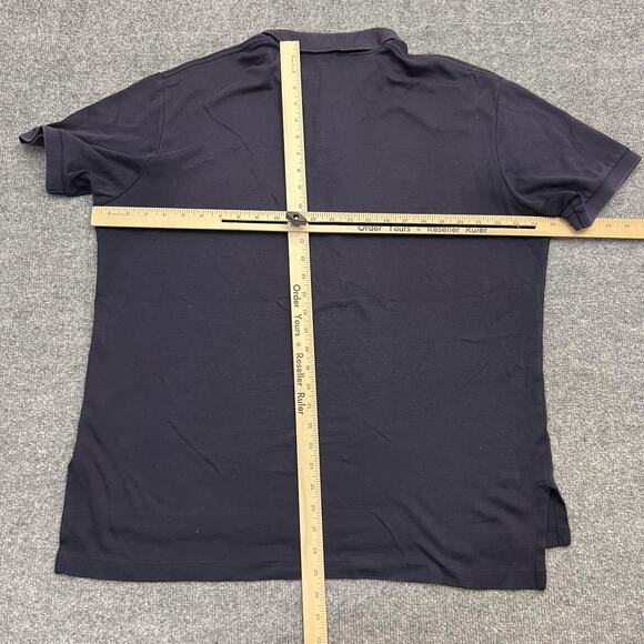 Polo Ralph Lauren Polo Shirt Mens Large Navy Red Pony Embroidered Short Sleeve - Picture 5 of 7